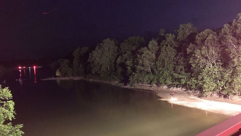 Butler and Hamilton Counties are working to locate a 47-year-old man missing in the Great Miami River, near Ross Twp. Crews first arrived on the scene around 9 p.m. Saturday night. PHOTO: WCPO