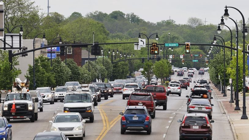 The city of Hamilton is seeking a $15 million grant from the Safe Streets and Roads for All Program established by the Bipartisan Infrastructure Law. The funds, which will see a $3.75 million city match, would implement projects identified in the city’s Safe Streets and Roads for All Action Plan in order to support Hamilton's efforts to achieve the Vision Zero goal of zero traffic deaths and serious injuries on Hamilton’s roadways. NICK GRAHAM/STAFF