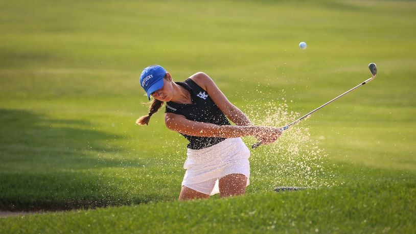 Marissa Wenzler competes on the final day at the Women’s Western Am at Park Ridge Country Club in Park Ridge, Ill., on Saturday, July 24, 2021. Photo courtesy of 
 Charles Cherney Photography
