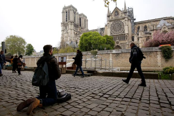 Photos: Notre Dame fire aftermath