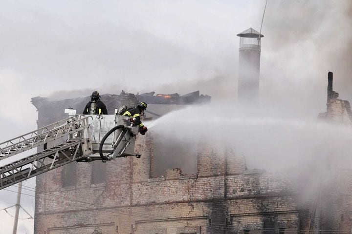 Hamilton former Beckett Paper building fire