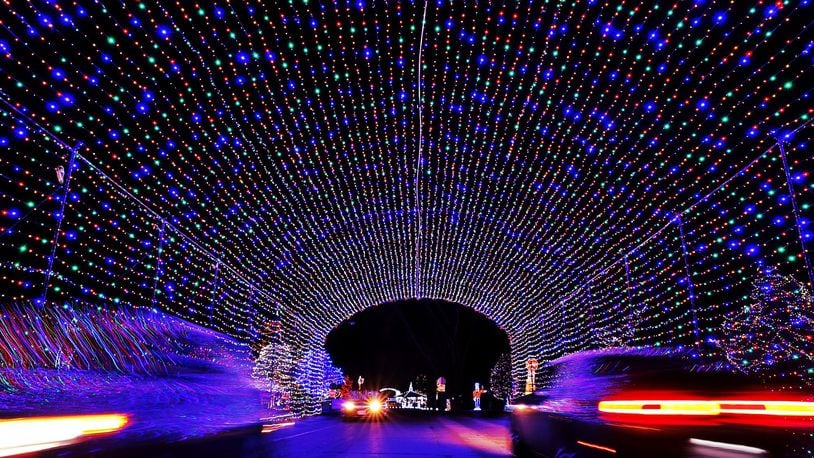 Light Up Middletown drive-through holiday light display is open at Smith Park. The display is open 6-10 p.m. daily from Thanksgiving to New Years Eve and admission is by cash donation. NICK GRAHAM/STAFF