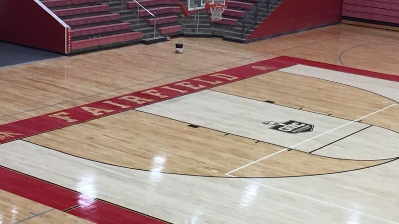 One of the largest high school gyms in Southwest Ohio just received a refinished basketball court surface with new colors and design. Fairfield High School in Butler County now sports a new playing surface for its boys and girls sports and physical education classes. The district is also opening three new schools in early September. CONTRIBUTED