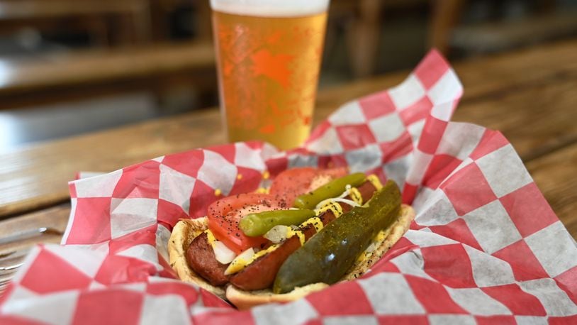 Underdogs is Swine City Brewing's new kitchen service, featuring gourmet and specialty hotdogs. They'll debut on July 12, 2024, at 4614 Industry Dr., Fairfield, Ohio. MICHAEL D. PITMAN/STAFF