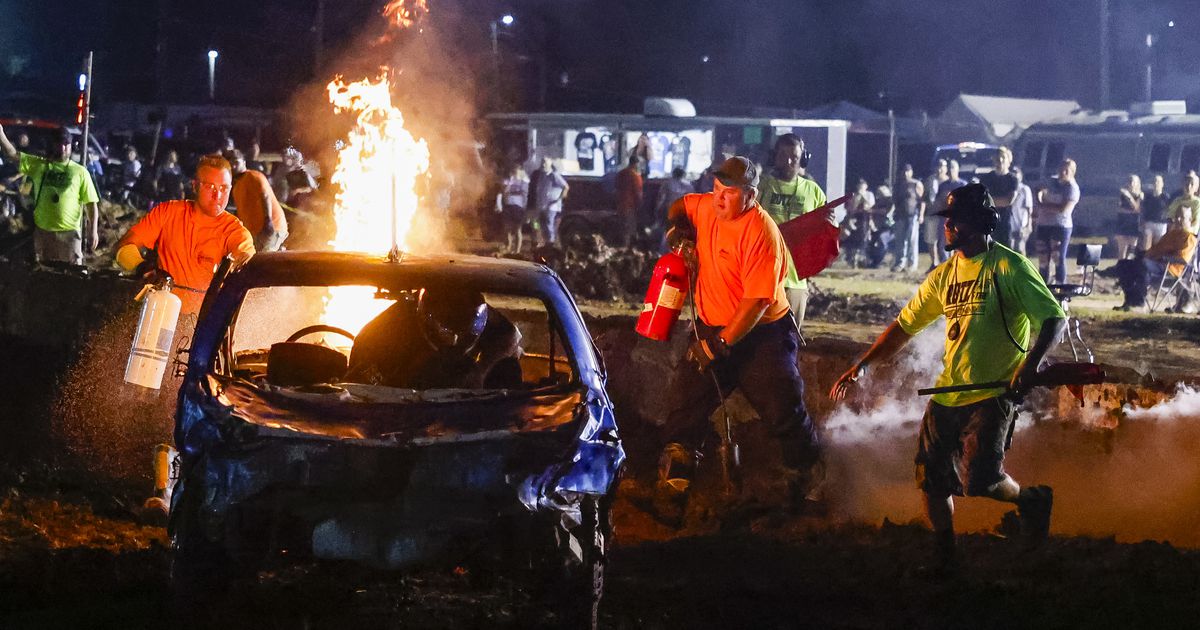 PHOTOS Demolition Derby at Butler County Fair 2025