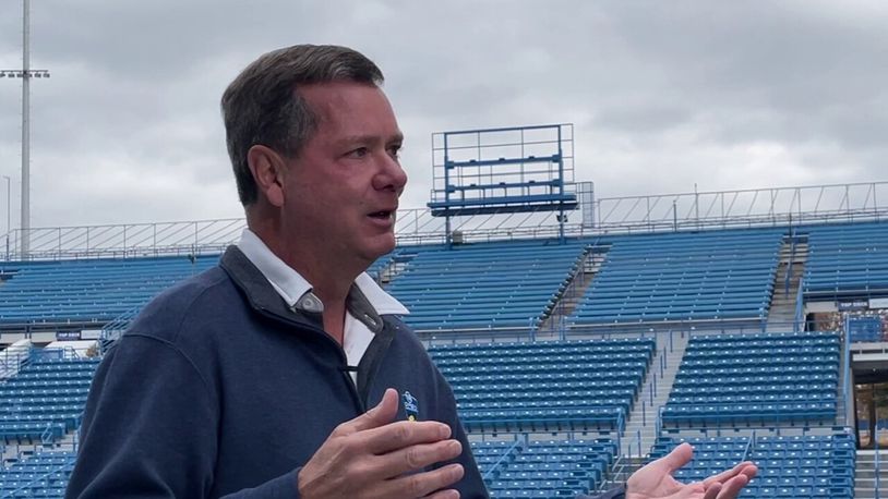 Warren County Commissioner David Young describes the deal that kept global tennis tournament from relocating to Charlotte. MADDY SCHMIDT/WCPO