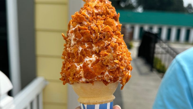 Whipty-Do, an ice cream shop near King’s Island, has brought back its Grippo’s cones for this week only (CONTRIBUTED PHOTO).