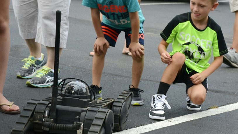 Fairfield hosts its first National Night Out in about 15 years on Tuesday, Aug. 1, 2017, at the Justice Center on Pleasant Avenue. MICHAEL D. PITMAN/STAFF