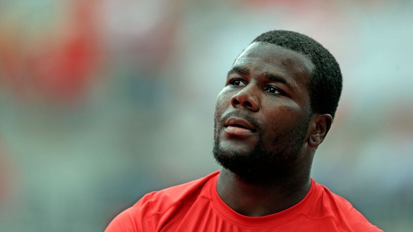 COLUMBUS, OH - SEPTEMBER 19: Quarterback Cardale Jones #12 of the Ohio State Buckeyes warms up before the game against the Northern Illinois Huskies at Ohio Stadium on September 19, 2015 in Columbus, Ohio.  (Photo by Andrew Weber/Getty Images)