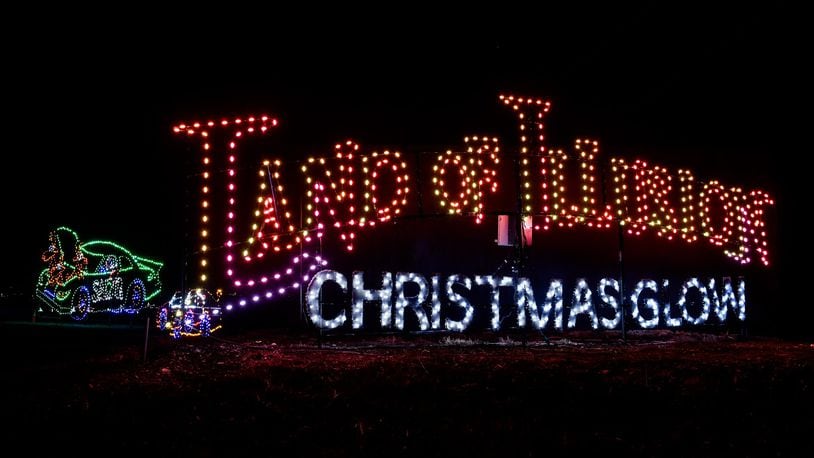 The Land of Illusion Christmas Glow on Thomas Road in Madison Township is open nightly through December with over 3.5 million lights in a 1.5 mile drive-through light display. The Christmas Village with Santa is open on select nights. NICK GRAHAM/STAFF
