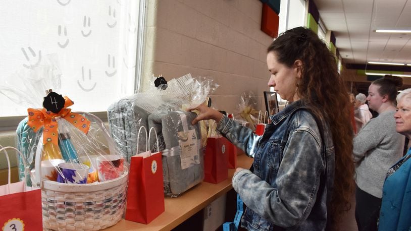 Women Enriching Lives (WEL) will host a fundraiser, “Back To School: Home Ec Edition” at 10:30 a.m. Oct. 5 at the Middletown Event Center, 3907 Central Ave., Middletown. Pictured is a previous year's raffle items. CONTRIBUTED