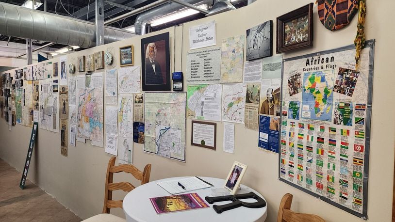 Underground Railroad exhibit at the Pendleton Arts Center in Middletown on Central Avenue. NICK GRAHAM/STAFF