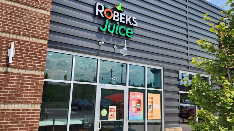 Robeks Fresh Juices & Smoothies has opened a new location at Liberty Center in Liberty Township. NICK GRAHAM/STAFF