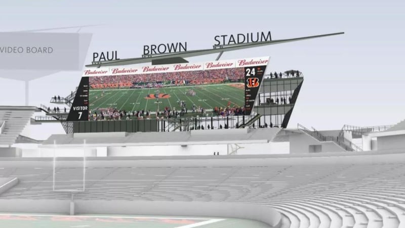 New West Stadium Club, Team Store on Display Against Browns