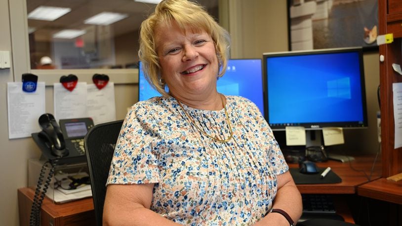 Sally Poynter, a 1980 Badin High School graduate, has retired as medical secretary at the Butler County Coroner's Office after 40 years. Her last day was Friday. MICHAEL D. PITMAN/STAFF