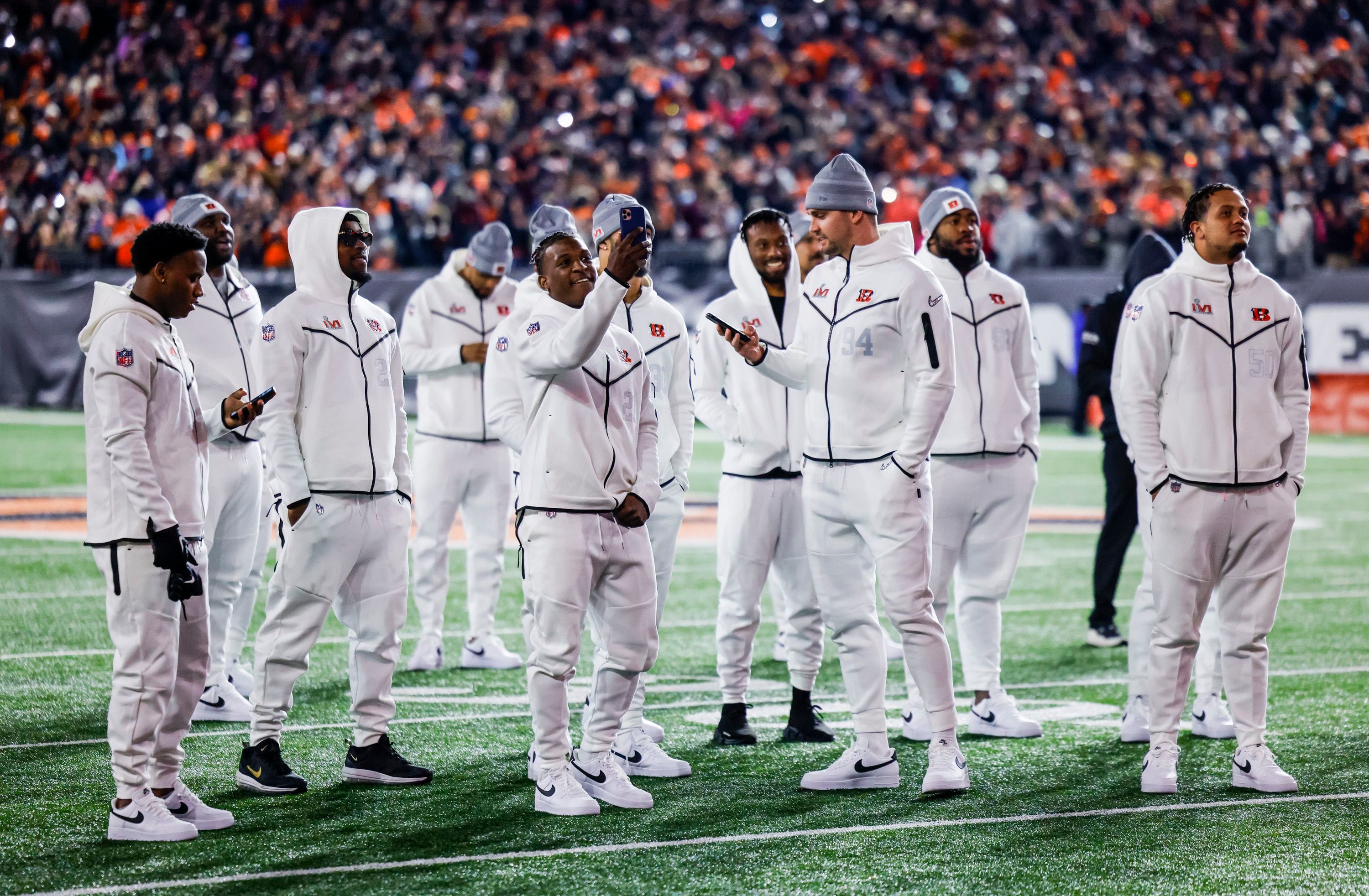 PHOTOS: Cincinnati Bengals Super Bowl LVI Opening Night Fan Rally