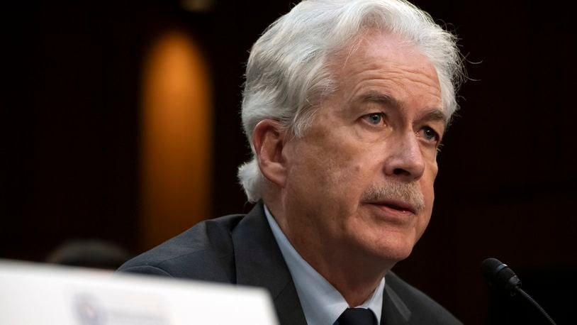 FILE - CIA director William Burns speaks during a hearing, March 11, 2024, in Washington. (AP Photo/Mark Schiefelbein, File)