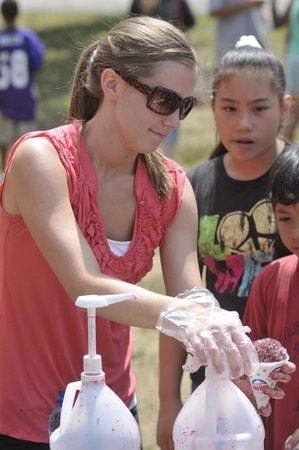 School supplies give-away