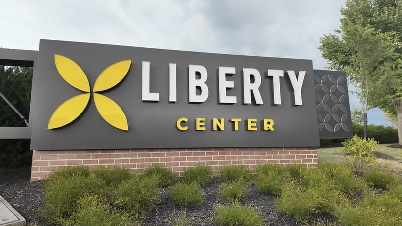 Liberty Center sign. WCPO