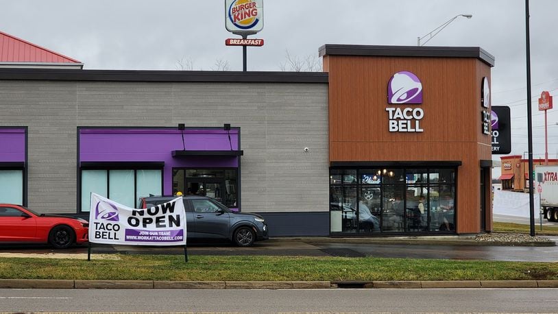 Taco Bell, 1295 Hamilton Lebanon Road, Monroe, has opened after the former Gold Star Chili location was remodeled. NICK GRAHAM/STAFF