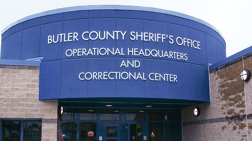 The Butler County Sheriff's Office Headquarters and Jail during it's final days of construction in June 2002. GREG LYNCH / STAFF