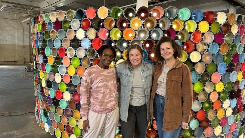 Keep Cincinnati Beautiful is bringing a new twist to this year’s BLINK festival. Their installation, InCANdescent, is constructed of 1,400 reclaimed single gallon paint cans collected over 14 years. DE'JAH GROSS/WCPO