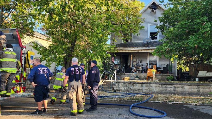 Firefighters were called to the 1700 block of Manchester Ave. about 4:48 am. Thursday in Middletown. NICK GRAHAM/STAFF