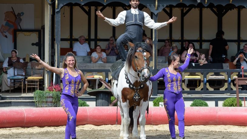 The  Ohio Renaissance Festival runs Saturdays, Sundays through Oct. 29 at Renaissance Park near Harveysburg in Warren County. TOM GILLIAM / CONTRIBUTING PHOTOGRAPHER