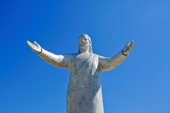 Throwback Thursday Jesus statue burns to the ground