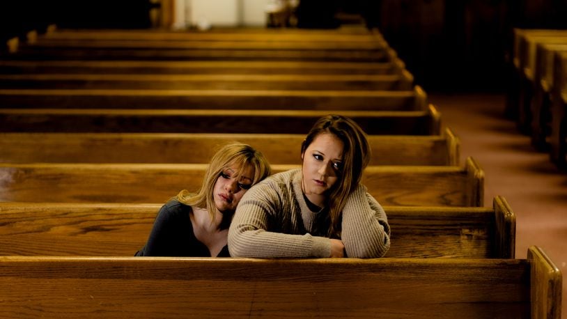 'Just Peachy,' a short film that could be made into a feature-length film, will film scenes in Hamilton this July. It features Brittany Mcvicker (left) and Grace Balbo and is about a woman named Hope who struggles with mental health, and goes on a journey of faith, hope, and healing. Pictured is a promotion still in advance of filming. PHOTO CREDIT/E414 PRODUCTIONS