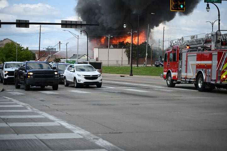 Fire destroys former Beckett Paper office building in Hamilton