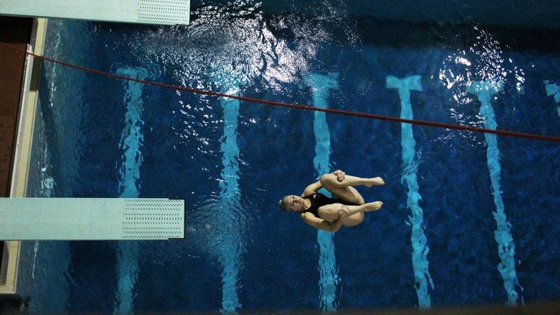Lakota East senior diver Lindsey Jones will competer at the Division I state swimming & diving meet Thursday at Branin Natatorium in Canton. CONTRIBUTED PHOTO BY LAUREN MAIER