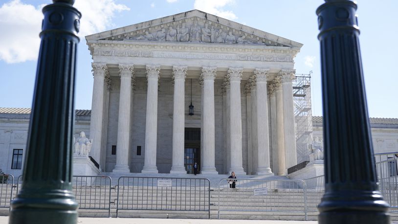 The Supreme Court is seen on Monday, Oct. 7, 2024, in Washington. (AP Photo/Mariam Zuhaib)