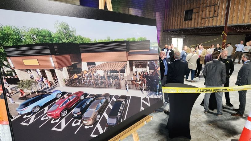 Hamilton presented the annual State of the City Address to the business community at the former Danbarry/Cinema 10 theater on NW Washington Blvd. in Hamilton. NICK GRAHAM/STAFF