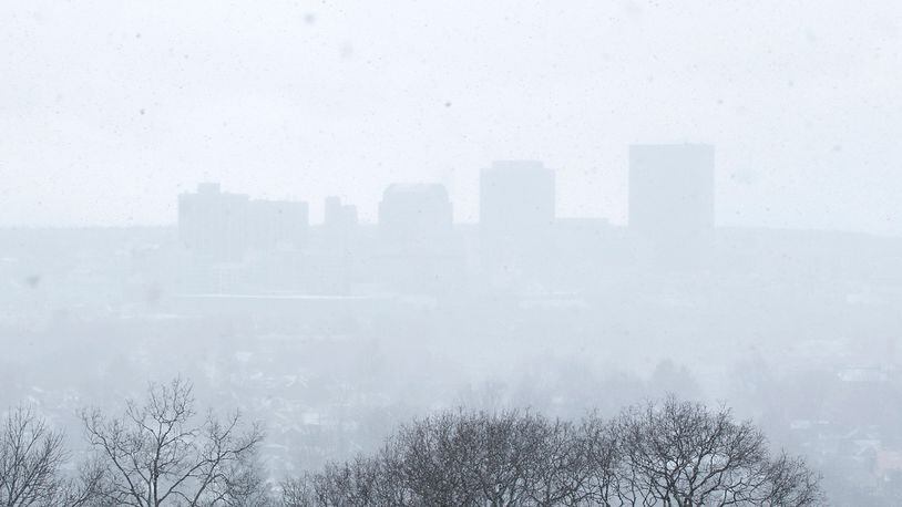 Watch: Snow squall blows through Dayton