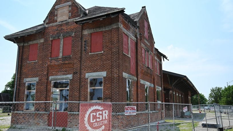 The CSX Train Depot, which was relocated north by 1,000-plus feet in December 2022 and January 2023 to the corner of Maple Avenue and Martin Luther King Jr. Boulevard. Historic Hamilton donated $10,000 through the Hamilton Community Foundation to the continued preservation historic depot. Pictured is the depot on June 17, 2024, from the corner of Maple Avenue and MLK Boulevard. MICHAEL D. PITMAN/STAFF