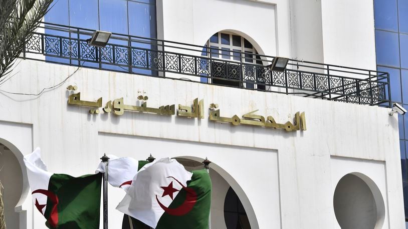 Algeria's constitutional court, in the capital Agiers, Saturday, Sept. 14, 2024. (AP Photo/Fateh Guidoum)