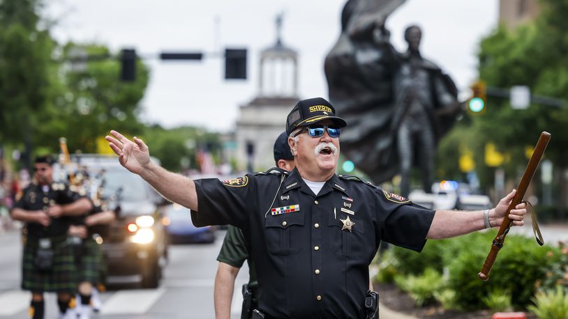 Butler County Sheriff Richard K. Jones walks in the Memorial Day Parade Monday, May 27, 2024 in Hamilton. NICK GRAHAM/STAFF