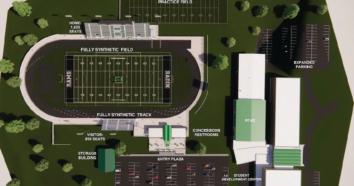 Badin High School unveils plans for multisport facility that includes