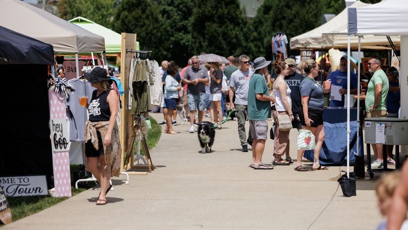 The last Hamilton Flea of the 2024 season will be held from 10 a.m.-4 p.m. Saturday at Marcum Park, 116 Dayton St., Hamilton. Pictured is a flea event that took place Aug. 10. THOMAS PATE/NARRATUS MEDIA