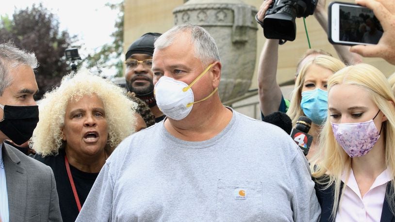 Ohio House Speaker Larry Householder leaves U.S. District Court in Columbus on Tuesday, July 21, 2020. David Jablonski/Staff