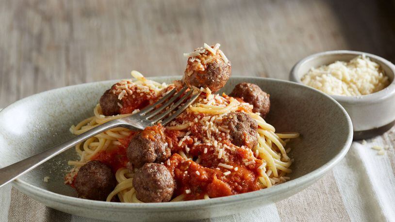 Spaghetti and Meatballs. CATTLEMEN'S BEEF BOARD
