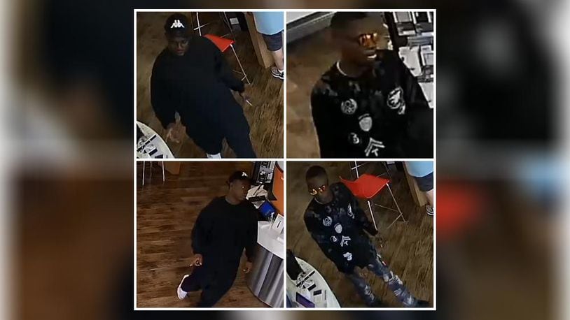 Suspects in the robbery of an Oxford Verizon store on July 26. OXFORD POLICE DEPARTMENT