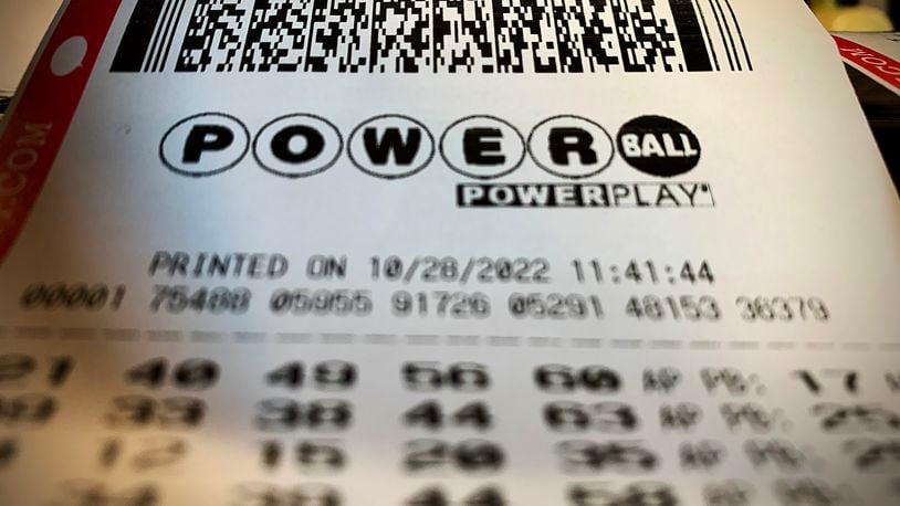 Powerball jackpot drawing, which is estimated at $825 million for the Saturday Oct. 29, 2022 drawing. MARSHALL GORBY\STAFF