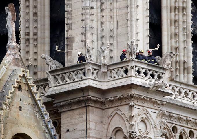 Photos: Notre Dame fire aftermath