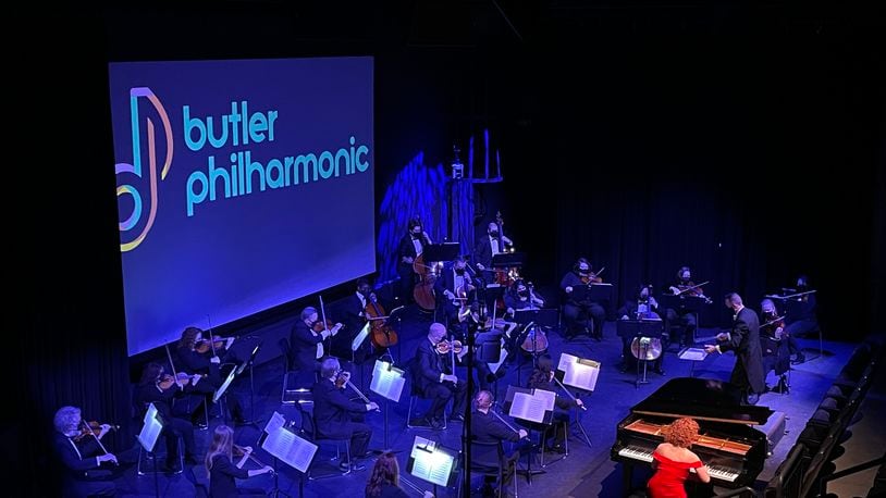 Members of the Butler Philharmonic Orchestra performing at a previous concert. CONTRIBUTED