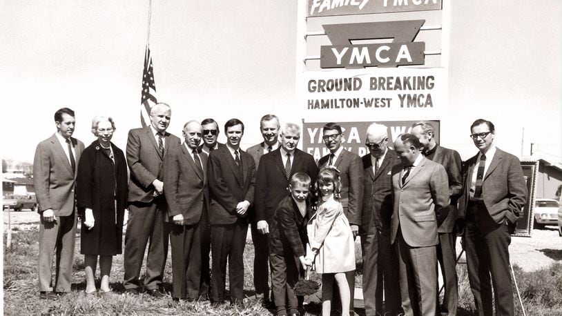 The Hamilton and Fairfield YMCAs are celebrating their 50th anniversaries this month. Pictured is the 1968 ground breaking of the Fitton Family YMCA, which opened in 1970. (Provided Photo\Journal-News)