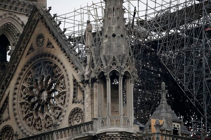 Photos: Notre Dame fire aftermath