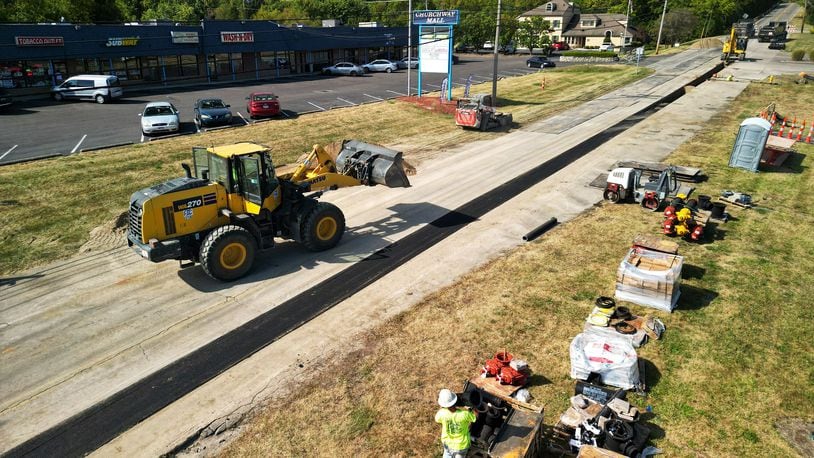 The $5.1 million Millville Avenue construction project, which started in June 2024 and is planned to wrap up in Summer 2025 is impacting several businesses. The city of Hamilton is helping out by promoting how to access the businesses around the construction, as well as developing a 17-day video series. NICK GRAHAM/STAFF