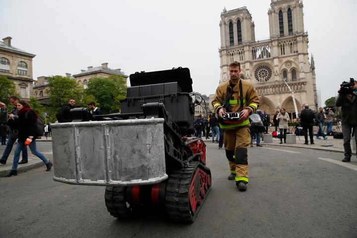 Photos: Notre Dame fire aftermath